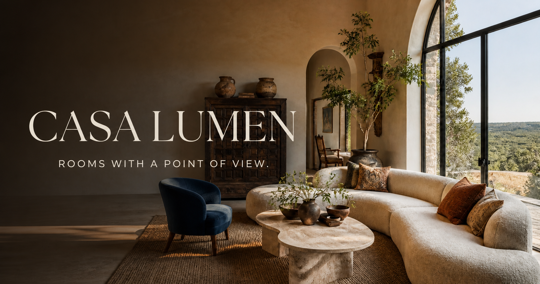 Casa Lumen Interiors website concept by Solerix Solutions